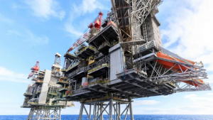 Photo of offshore oil platform